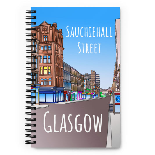 Sauchiehall Street Spiral notebook