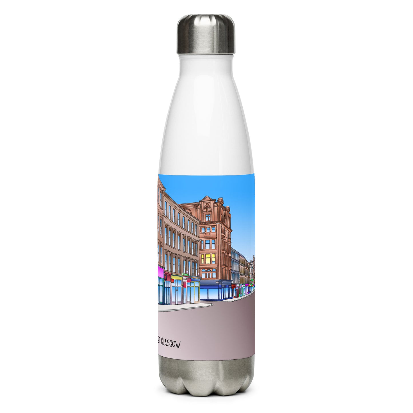 Sauchiehall Street Glasgow Stainless Steel Water Bottle