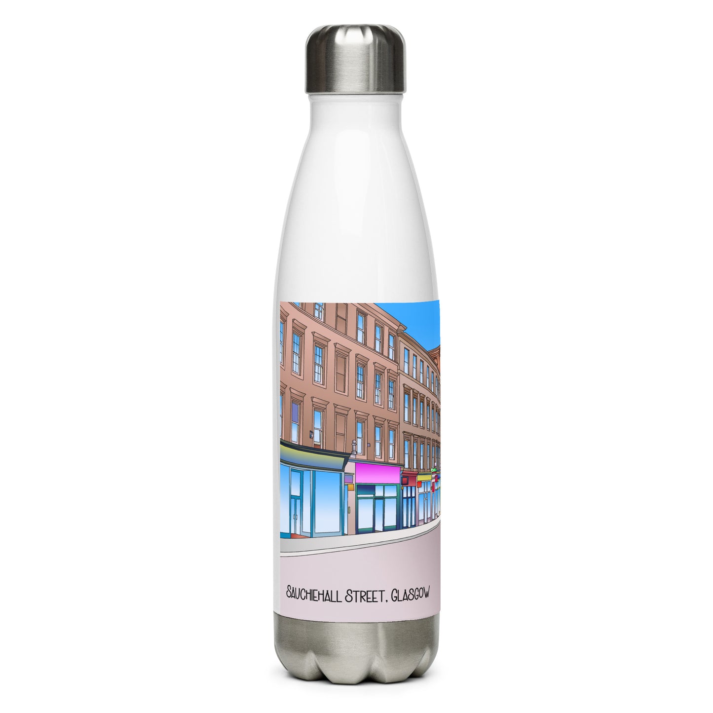 Sauchiehall Street Glasgow Stainless Steel Water Bottle