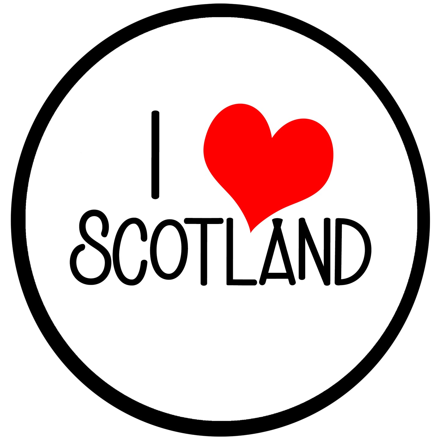 'I Love Scotland' Short-Sleeve Unisex T-Shirt - Light Colours