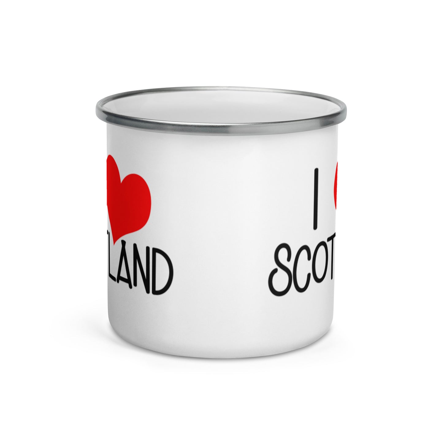 'I love Scotland' Enamel Mug