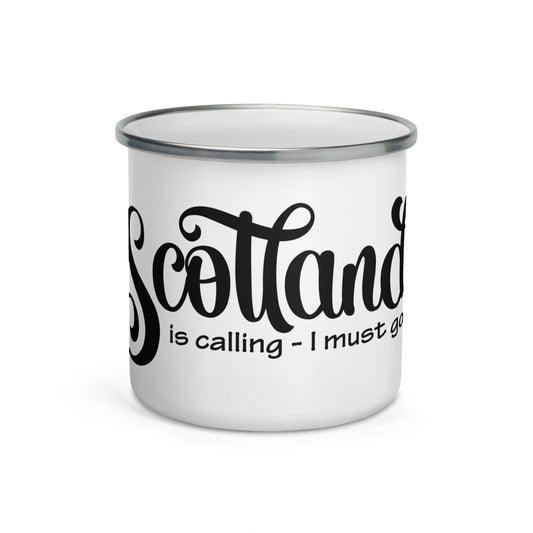 Scotland is calling Enamel Mug