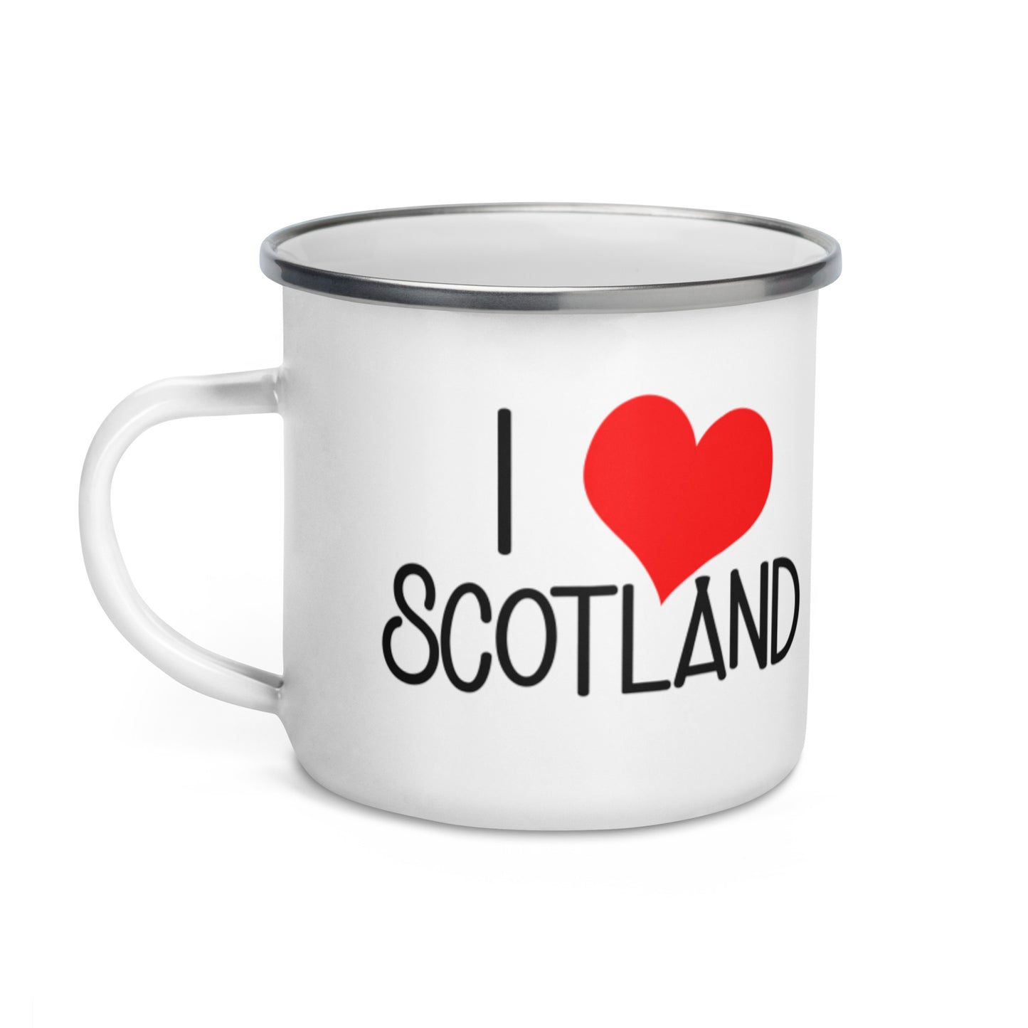 'I love Scotland' Enamel Mug