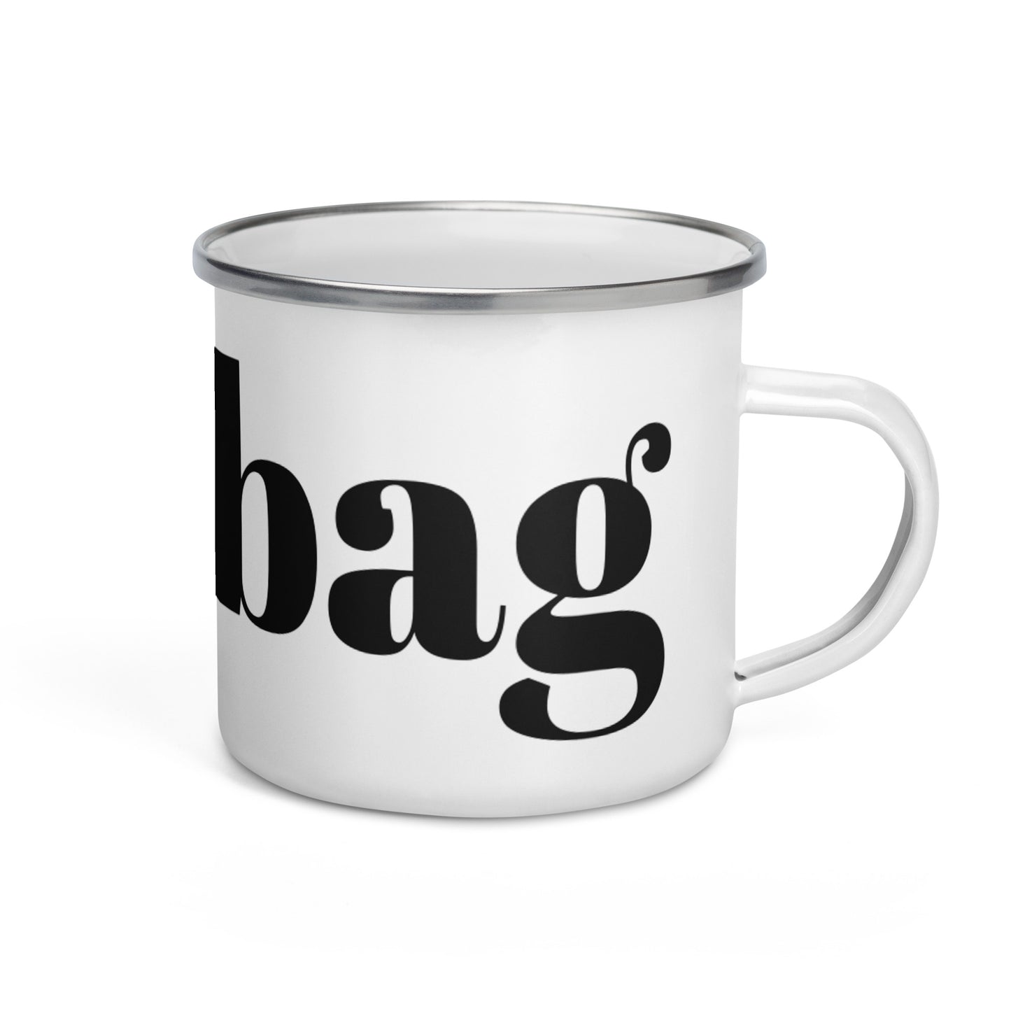 'Bawbag'  Scots Slang Enamel Mug