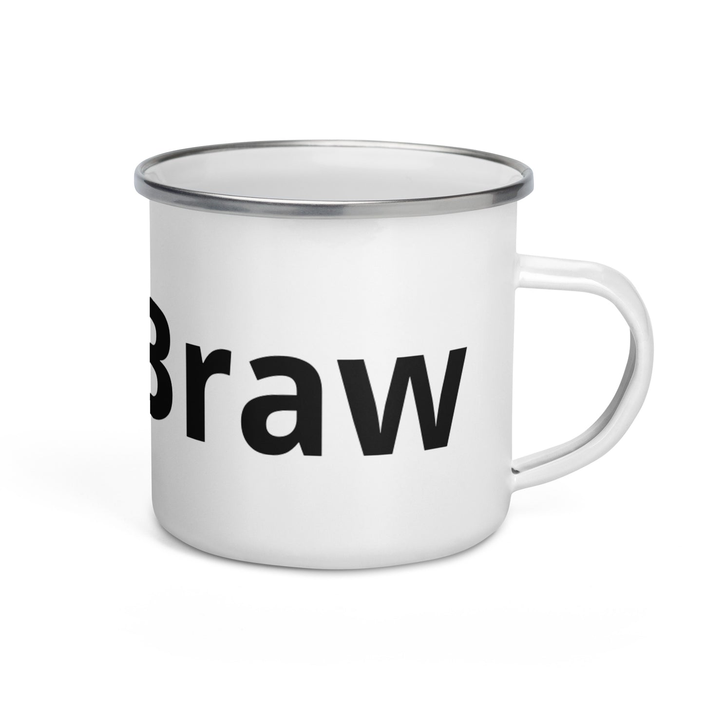'Pure Braw' Scots Slang Enamel Mug