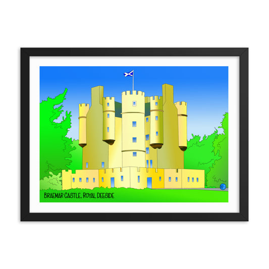 Braemar Castle, Royal Deeside Framed poster
