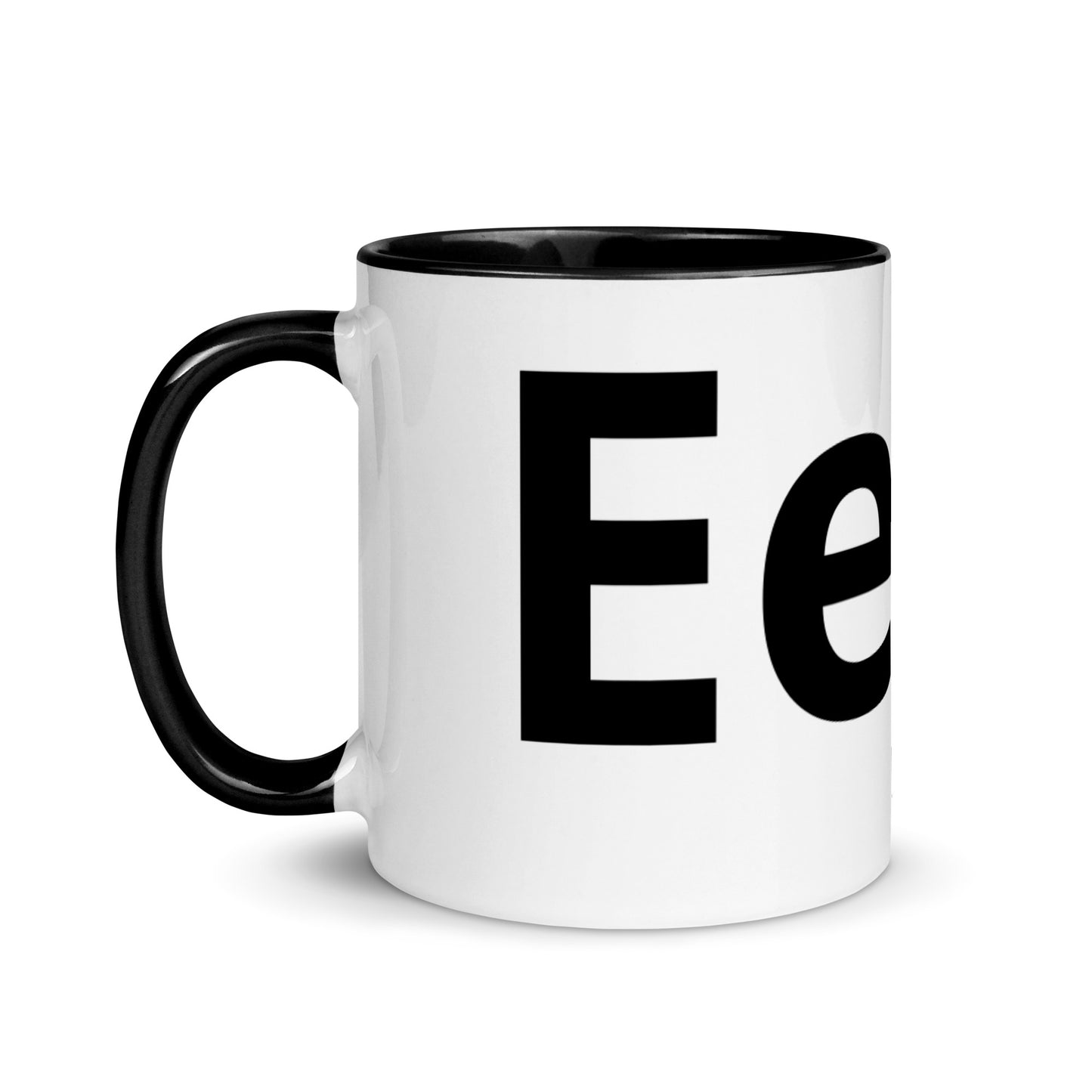 'Eejit' Enamel Mug Mug with Colour Inside
