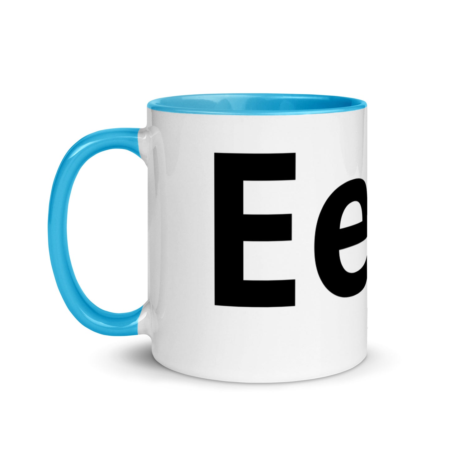 'Eejit' Enamel Mug Mug with Colour Inside