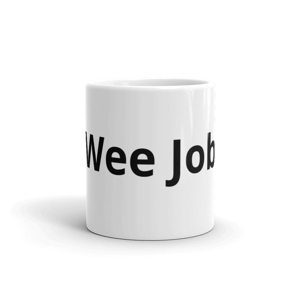 'Ya Wee Jobbie' Scots Slang White glossy mug