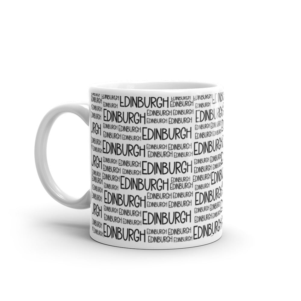 Edinburgh White glossy mug