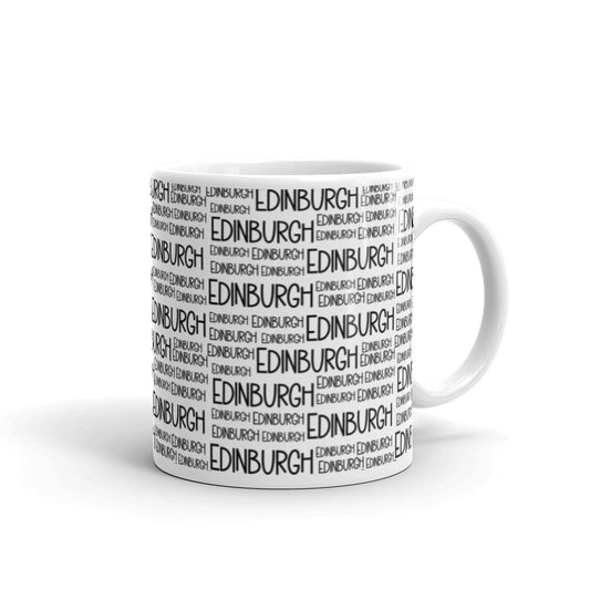 Edinburgh White glossy mug
