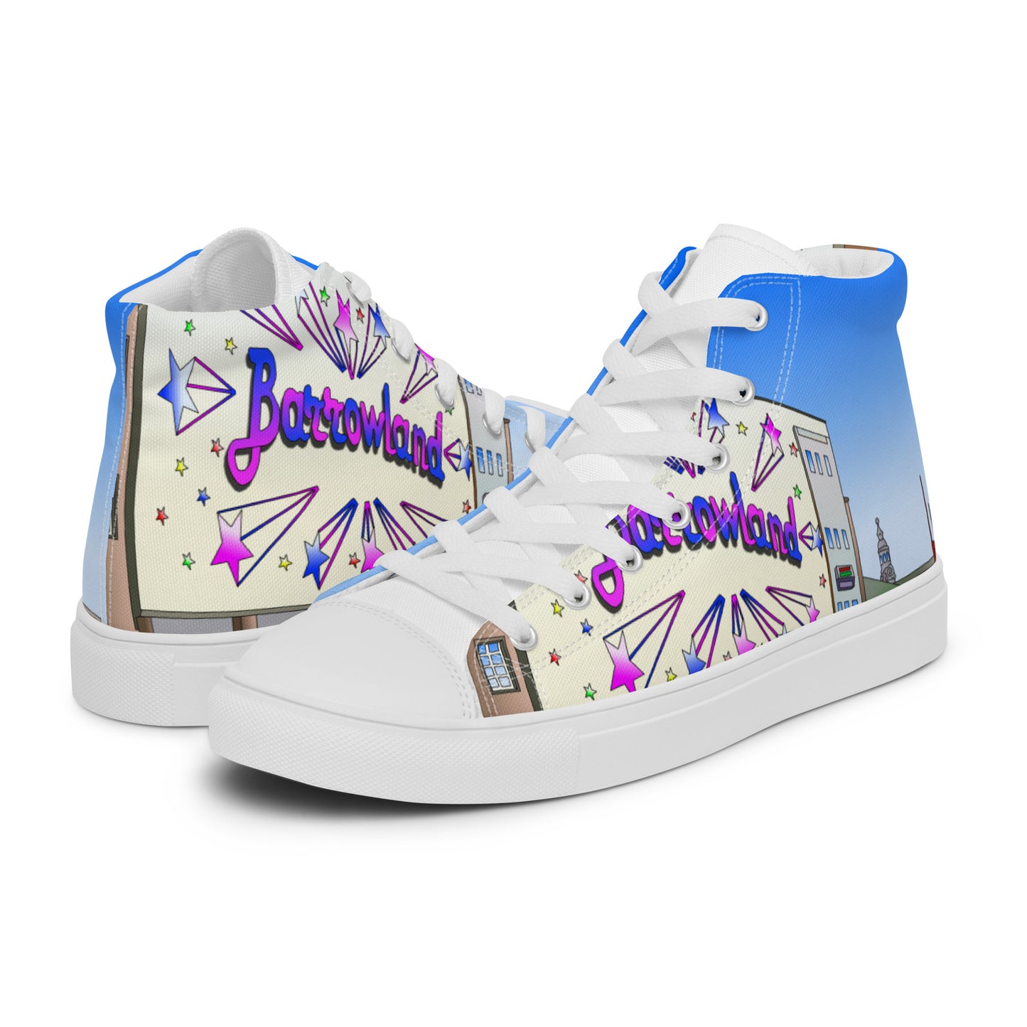 The Barrowlands Glasgow Women’s high top canvas shoes