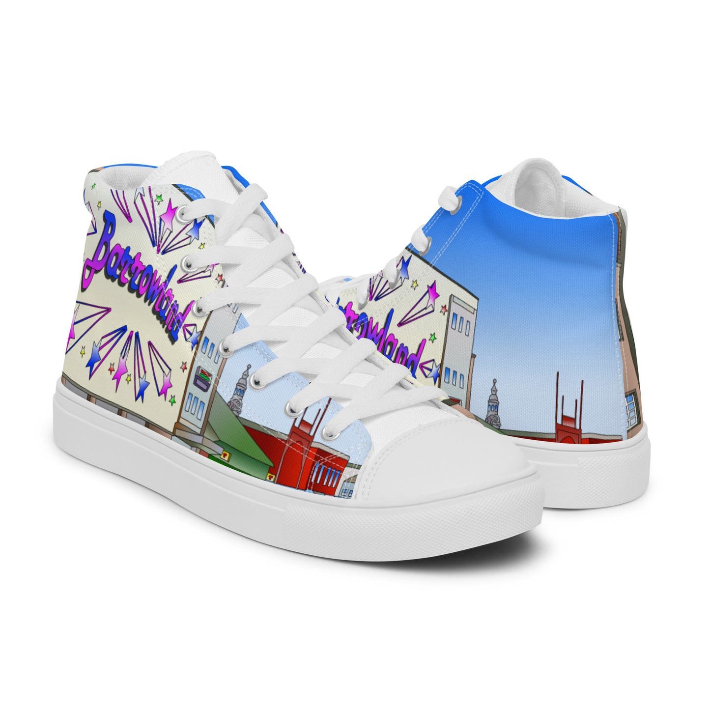The Barrowlands Glasgow Women’s high top canvas shoes